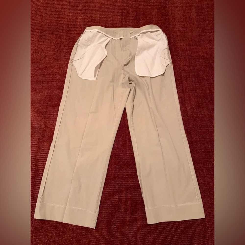 Beige Relaxed Fit Business Casual Pants - Picture 6 of 8